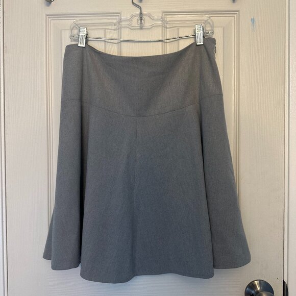 Calvin Klein Light Gray A-Line Skirt 14P NWT - Picture 1 of 8